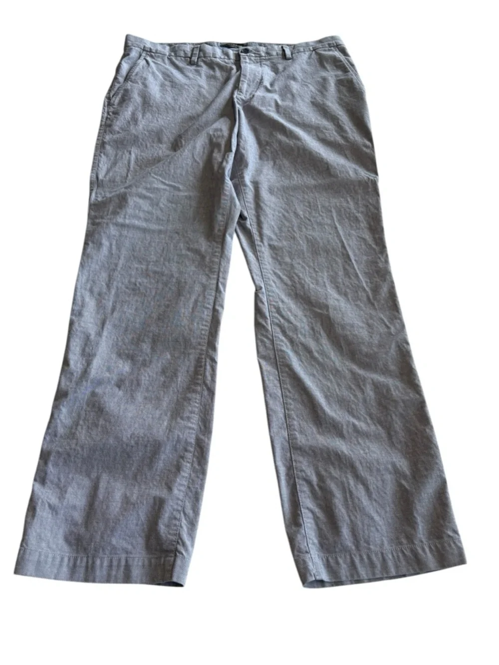 Banana Republic Aiden Fit Pants 36x32 Blue Cotton Flat Front Chino
